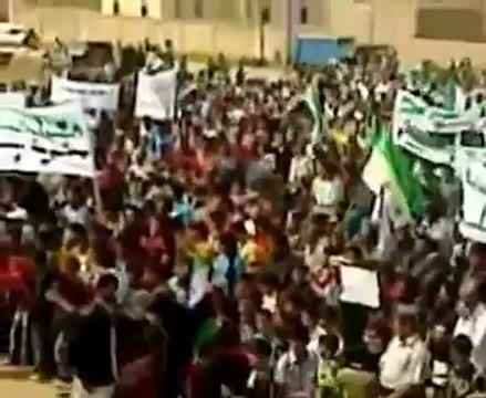 فري برس ادلب معردبسة مظاهرة نصرة للمدن المنكوبة 22 4 2012 Idlib