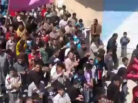 فري برس إدلب التح مظاهرة صباحية نصرة للمدن المنكوبة 22 4 2012 Idlib
