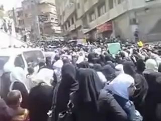 فري برس ريف دمشق التل مظاهرة اثناء تشييع الشهيد البطل محمد حمدان  22 4 2012 ج10 Damascus