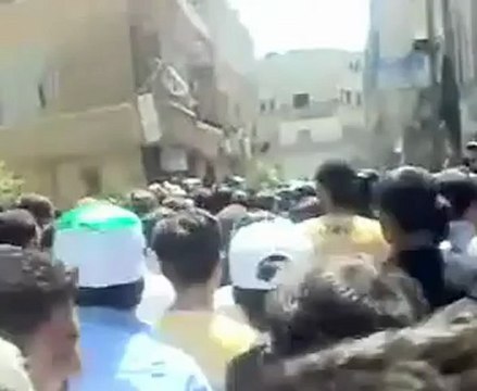 فري برس ريف دمشق التل مظاهرة اثناء تشييع الشهيد البطل محمد حمدان 22 4 2012 ج8 Damascus