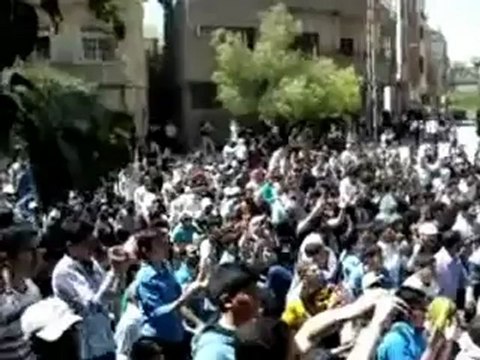 فري برس ريف دمشق التل مظاهرة اثناء تشييع الشهيد البطل محمد حمدان 22 4 2012 ج7 Damascus
