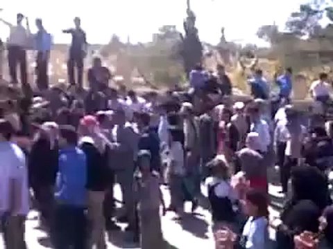 فري برس ريف دمشق التل مظاهرة اثناء تشييع الشهيد البطل محمد حمدان 22 4 2012 ج3 Damascus