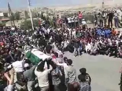 فري برس ريف دمشق التل مظاهرة اثناء تشييع الشهيد البطل محمد حمدان 22 4 2012 ج2 Damascus