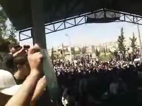 فري برس ريف دمشق التل مظاهرة اثناء تشييع الشهيد البطل محمد حمدان 22 4 2012 ج1 Damascus