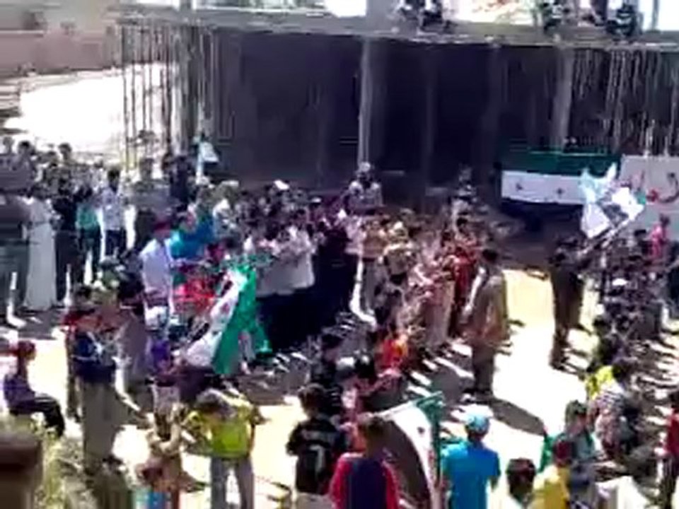 فري برس درعا حوران المتاعية مظاهرة الأحد22 4 2012 Daraa