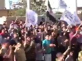 فري برس ريف حلب الأتارب مظاهرة حاشدة وإطلاق النار من قبل عصابات الأسد على المتظاهرين22 4 2012 ج1 Aleppo