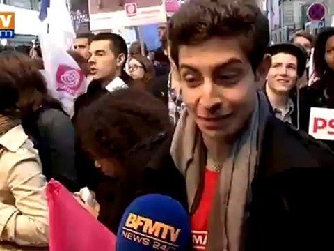 Les militants socialistes célèbrent les résultats du premier tour mais restent prudents