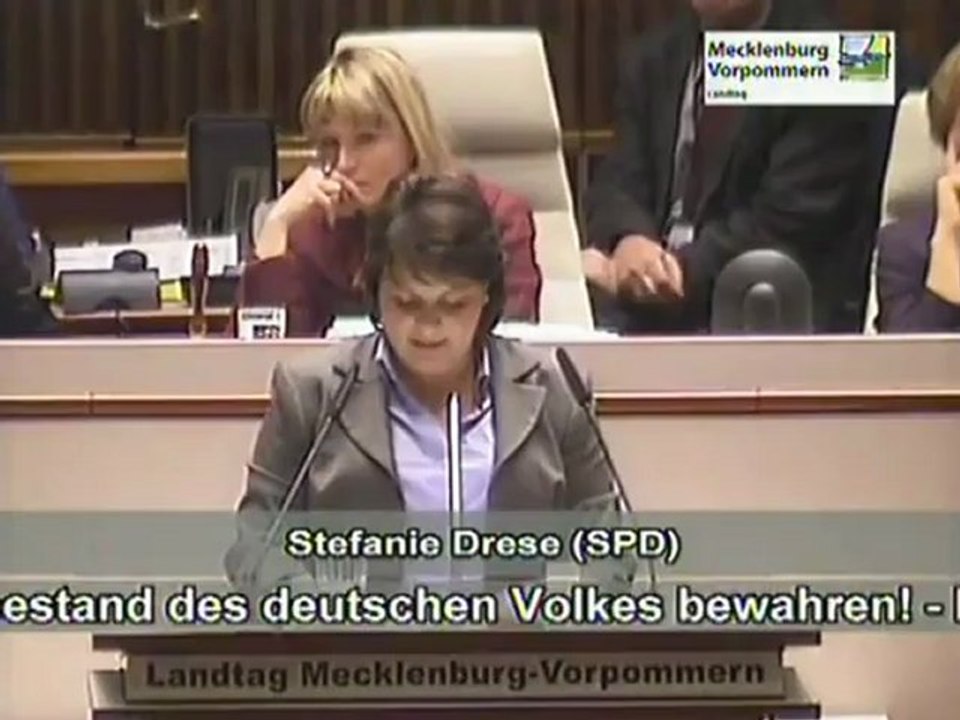 BRD-Demokraten sprechen Klartext: Stefanie Drese (SPD) - Das deutsche Volk abschaffen