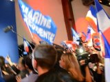 Marine Le Pen: Hymne national entonné lors de la soirée éléctorale le dimanche 22 avril 2012
