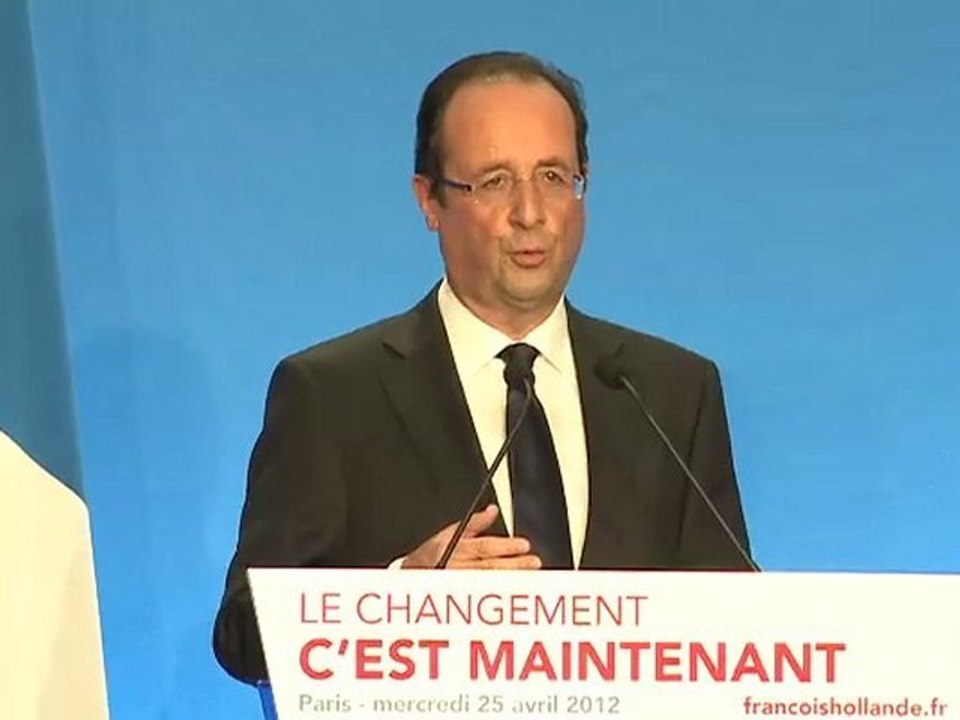 Déclaration de F. Hollande en introduction de la conférence de presse