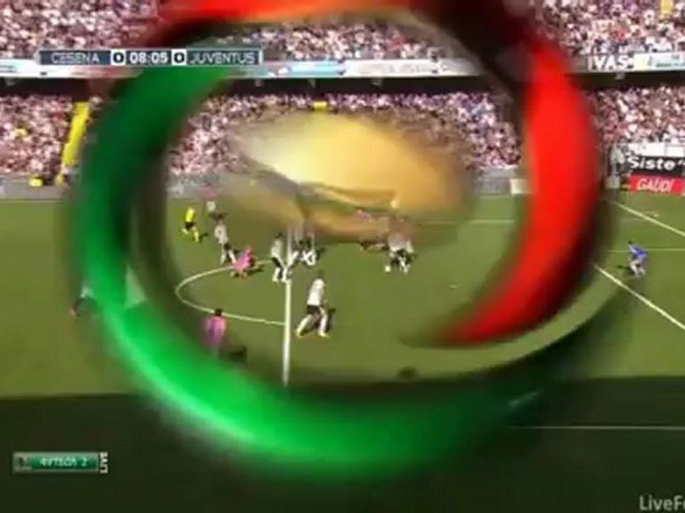 Pirlo penalty miss (Cesena vs Juventus)