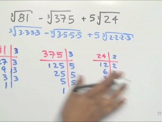 Suma y resta de expresiones radicales - HD