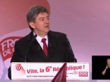 1er tour de l’élection présidentielle, déclaration de Jean-Luc Mélenchon