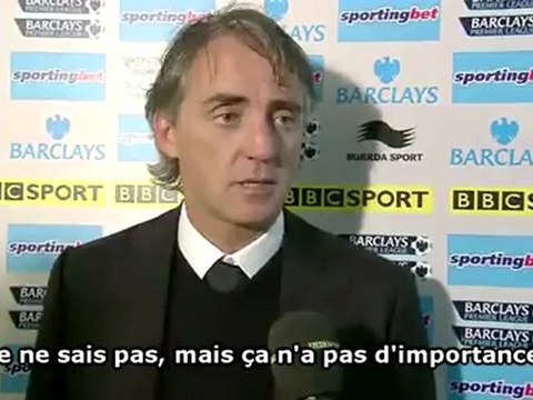 Mancini met la pression sur Manchester United