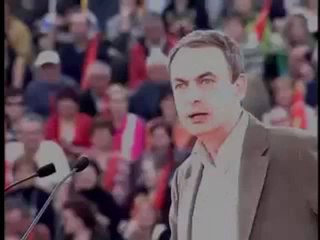 Zapatero en un mitin en Zaragoza