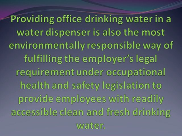 Filtered Water Systems Great Solution for Office Drinking Water