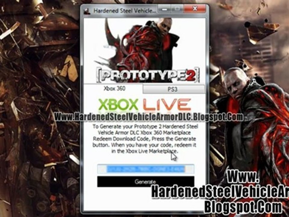 How to Get Prototype 2 Hardened Steel Vehicle Armor DLC Free!!