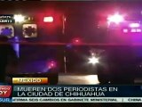 Periodistas mexicanos condenan asesinato de dos colegas
