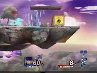 SSBB Garrett (G&W) vs Karoku (Ike)