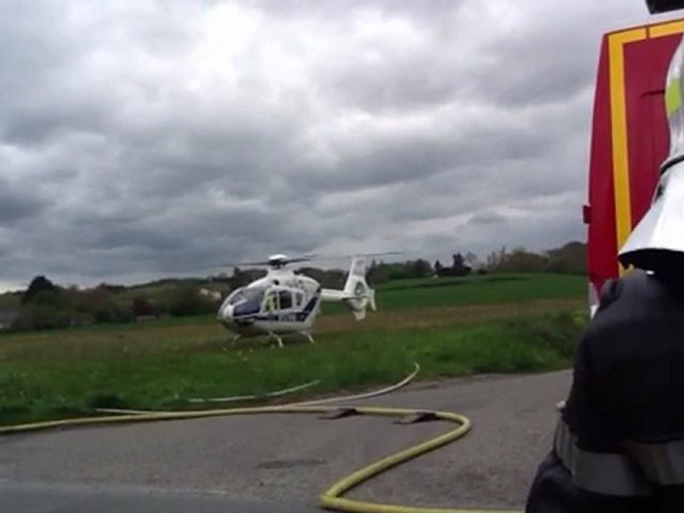 Mauvezin: accident de la route, évacuation par hélicoptère