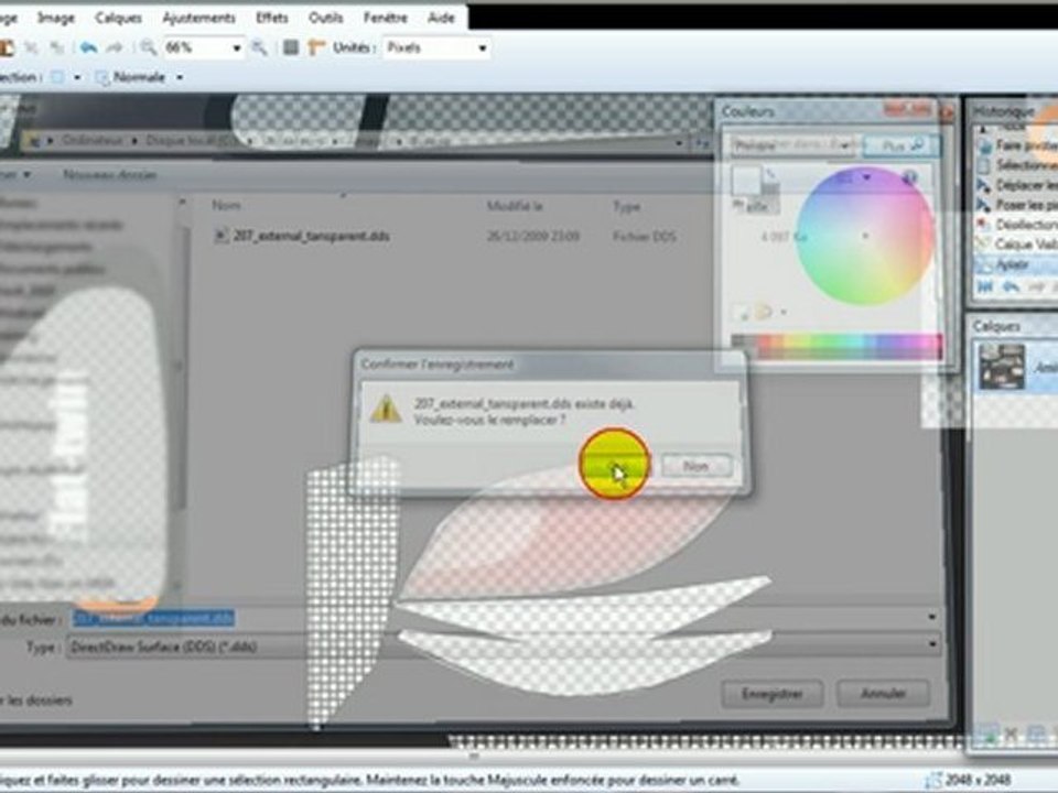 Tutoriel Paint.Net - Modification texture des vitres pour RBR