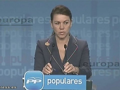 Cospedal: Bruselas ha confirmado el engaño de Zapatero