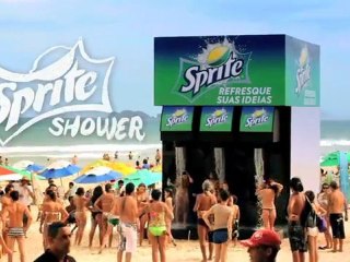 La Douche Sprite à la plage