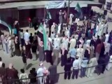 فري برس مظاهرة ادلب ناحية سنجار تشكر هيئة العلماء الأحرار 22 4 2012 Idlib Syria
