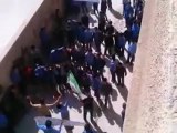 فري برس داريا   مظاهرات طلابية داخل المدرسة 22 4 2012 Damascus Syria