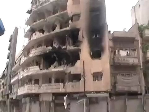 فري برس حمص جورة الشياح آثار الدمار 22 4 2012 ج3 Homs Syria