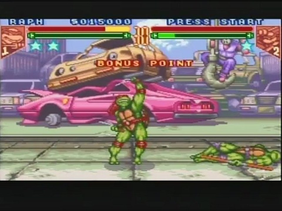 Teenage Mutant Hero Turtles: Tournament Fighters SNES - Raphael partie 3-4