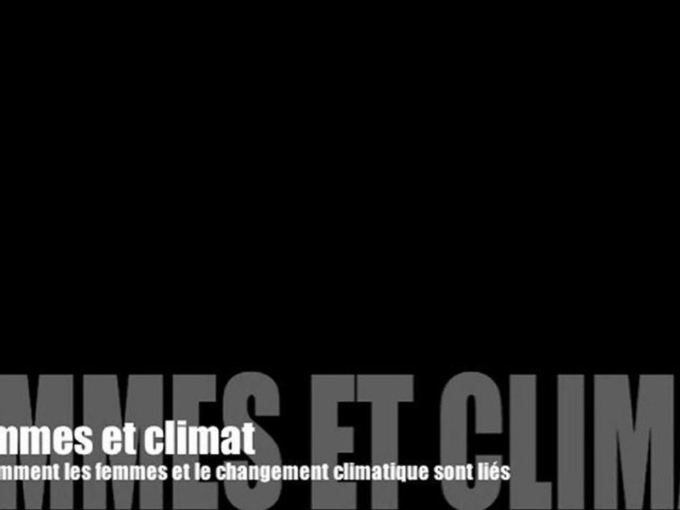 Femmes et climat