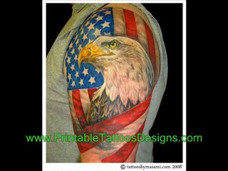 american eagle flag tattoo