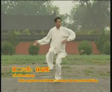 Taiji Style Chen : La Pao Chui executée par Wang Xian (vitesse lente)