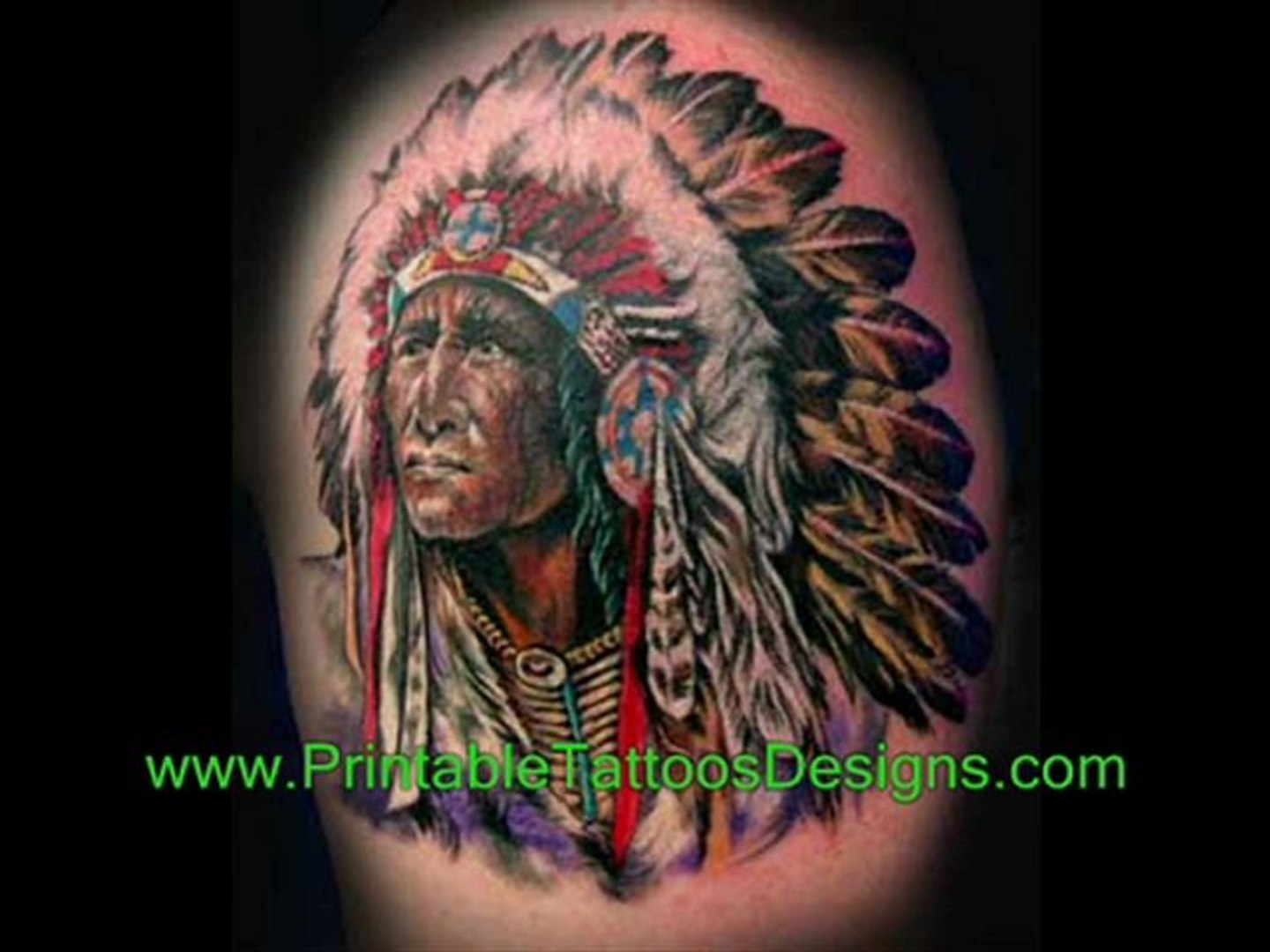 american indian chief tattoos - video Dailymotion