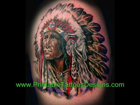 american indian chief tattoos