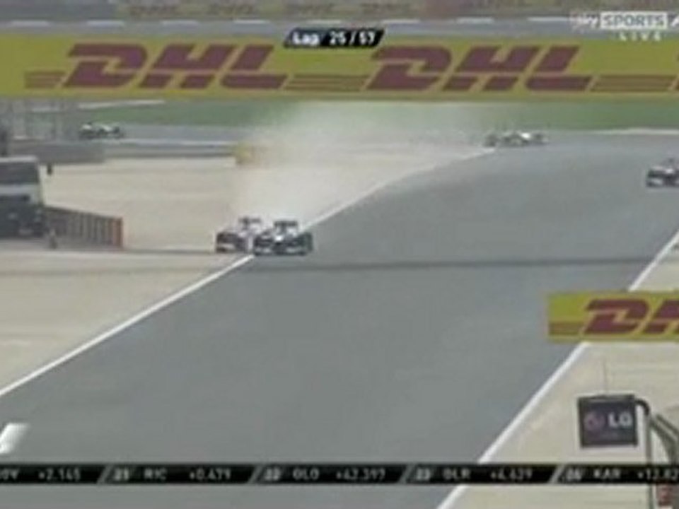 F1. Bahrain 2012. Rosberg - Hamilton and Rosberg - Alonso situation