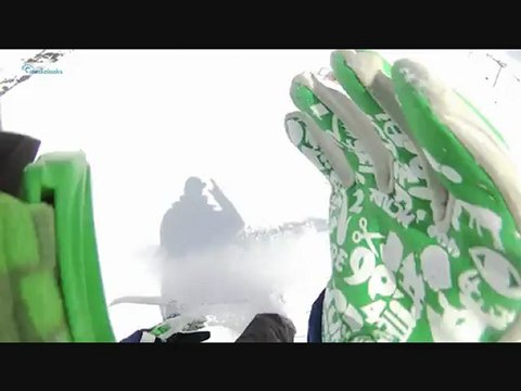 Val thorens 2eme jour de snowboard 2012 avril