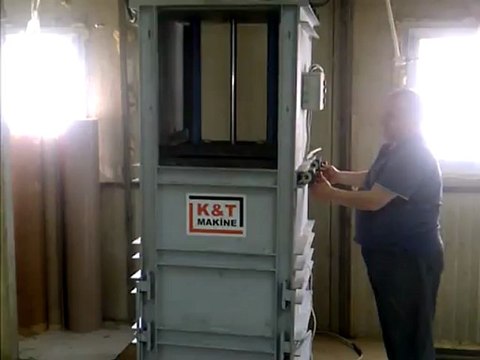 atık pvc ( hurda ) presi (hidrolik) 70 x 70 x 70 cm sıkıştırma haznesi