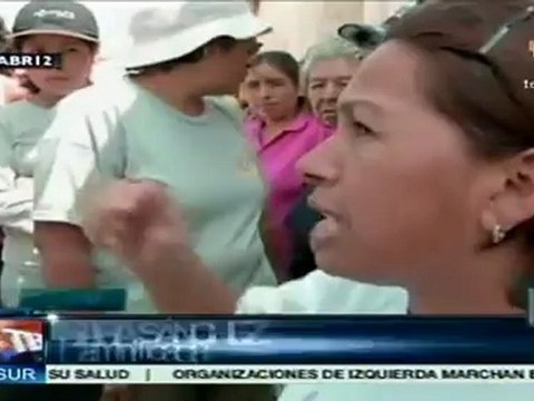 Damnificados por lluvias en Perú piden atención del gobierno