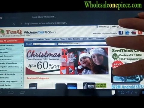 Flytouch 6 Android 4.0 Tablet 10.2 Inch Vimicro VC882 1GHz GPS 3G WIFI HDMI Camera 1G