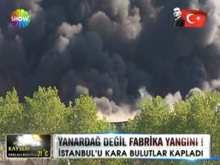 Bakırköy'de fabrika yangını - 23 nisan 2012