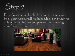 Video 2- 9 Steps in Applying A liquid Wax-Finish on Your Wooden Floor