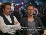 Interview exclu de Robert Downey et Tom Hiddleston - Avengers
