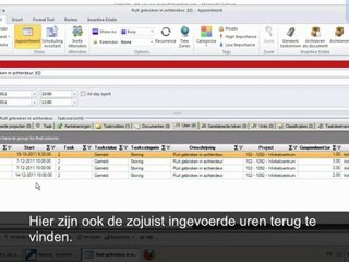 Projectmanagement in Microsoft Outlok met Invantive Vision