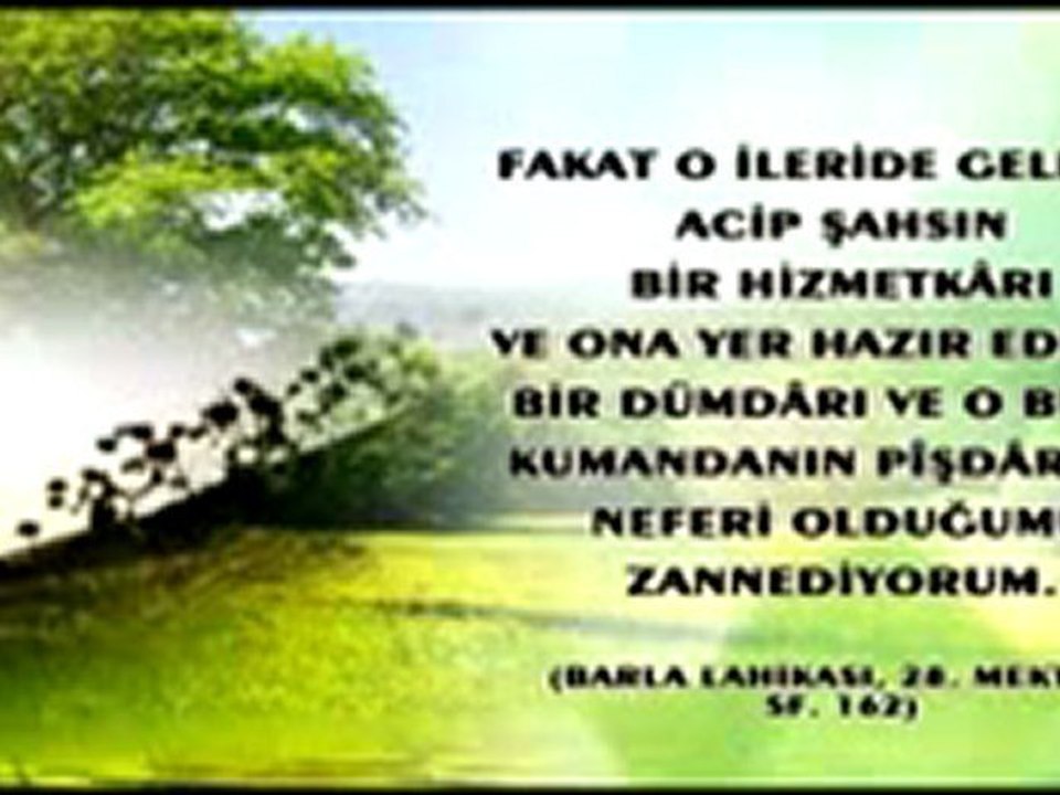 NİHAT HATİPOĞLU'NA HATIRLATMA : HZ. MEHDİ (AS) I BEKLEMEK MÜSLÜMANIN ŞEVKİNİ ARTIRIR