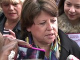 Martine Aubry s'exprime sur le score du Front National au premier tour des présidentielles