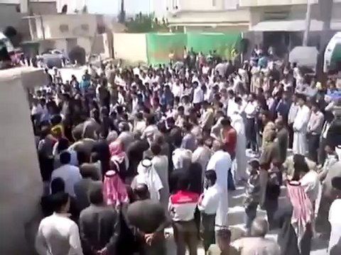 فري برس إدلب معرشورين مظاهرة حاشدة نصرة للمدن المنكوبة 24 4 2012 Idlib