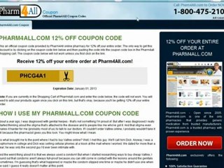Pharm4All Coupon - 12% off Generics
