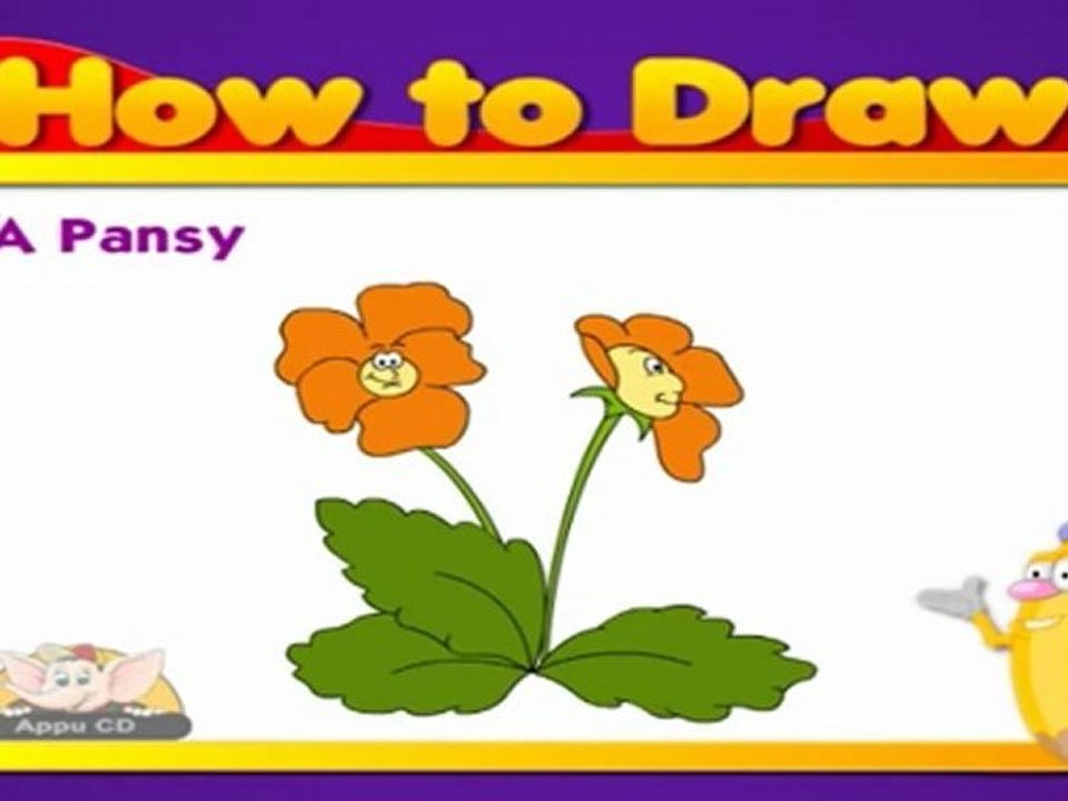 Learn to Draw a Pansy
